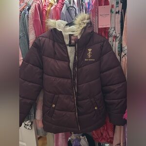 Juicy Couture Puffer Jacket with Hoddie Size XSMALL- (Read description): NEW